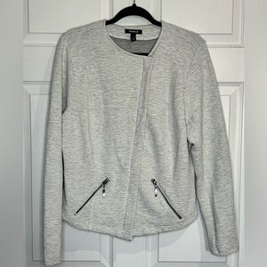 Torrid Women's Gray Double Knit Moto Jacket - Size 1 (14/16 - 1x)